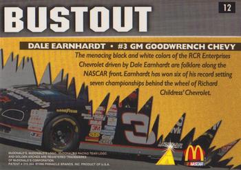 1996 Action Packed McDonald's #12 Dale Earnhardt's Car Back