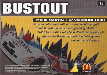 1996 Action Packed McDonald's #15 Mark Martin's Car Back