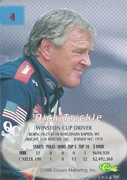 1996 Classic - Silver #4 Dick Trickle Back