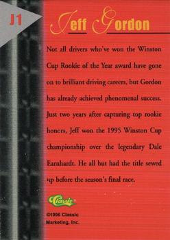 1996 Classic - Winston Cup Champion #J1 Jeff Gordon Back