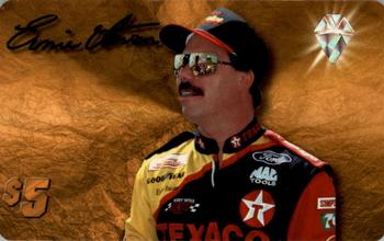 1996 Finish Line Diamond Collection $5 Phone Cards #4 Ernie Irvan Front