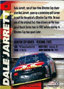 1996 Finish Line - Silver #100 Dale Jarrett Back