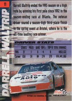 1996 Finish Line - Silver #11 Darrell Waltrip Back