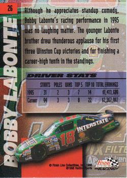 1996 Finish Line - Silver #26 Bobby Labonte Back