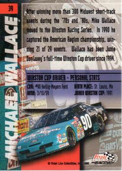 1996 Finish Line - Silver #39 Mike Wallace Back