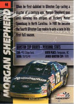 1996 Finish Line - Silver #44 Morgan Shepherd Back