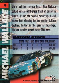 1996 Finish Line - Silver #46 Mike Wallace Back