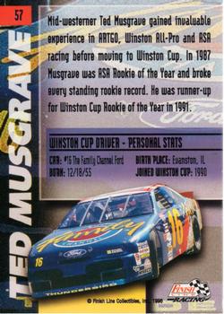 1996 Finish Line - Silver #57 Ted Musgrave Back