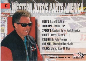 1996 Finish Line - Silver #67 Darrell Waltrip's Car Back