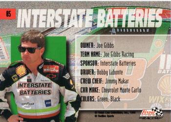1996 Finish Line - Silver #85 Bobby Labonte's Car Back
