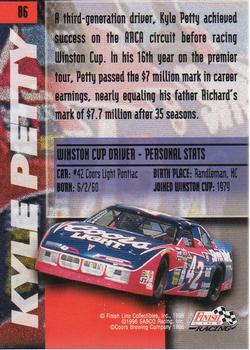 1996 Finish Line - Silver #86 Kyle Petty Back