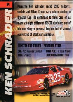 1996 Finish Line - Silver #89 Ken Schrader Back