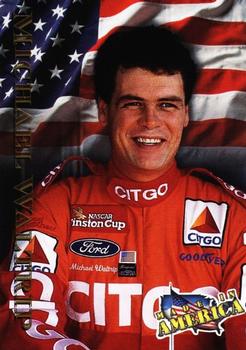 1996 Maxx Made in America #21 Michael Waltrip Front