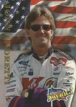 1996 Maxx Made in America #37 John Andretti Front