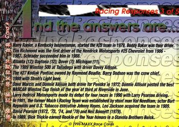 1996 Maxx - Racing Responses #3 Responses 40-59 Back