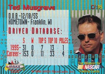 1996 Maxx Odyssey #C/:16 Ted Musgrave Back