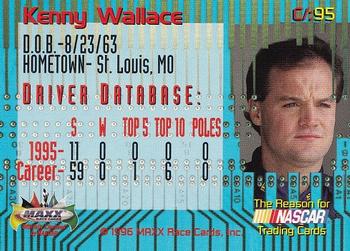 1996 Maxx Odyssey #C/:95 Kenny Wallace Back