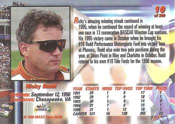 1996 Maxx Premier Series #10 Ricky Rudd Back