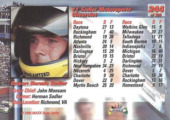 1996 Maxx Premier Series #244 #1 Chevrolet Back