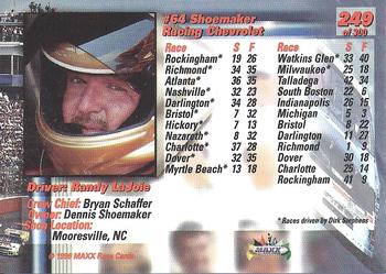 1996 Maxx Premier Series #249 #64 Chevrolet Back