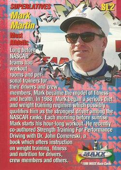 1996 Maxx Premier Series - Superlatives #SL2 Mark Martin Back