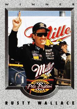 1996 Pinnacle Pole Position #70 Rusty Wallace Front