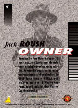 1996 Pinnacle Pole Position #91 Jack Roush Back