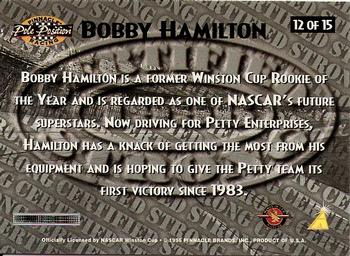 1996 Pinnacle Pole Position - Certified Strong #12 Bobby Hamilton Back