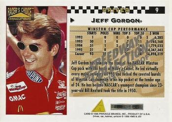 1996 Pinnacle Racer's Choice - Speedway Collection Artist's Proof #9 Jeff Gordon Back
