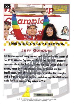 1996 Pinnacle Racer's Choice - Speedway Collection Artist's Proof #55 Jeff Gordon Back