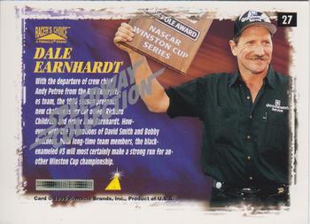 1996 Pinnacle Racer's Choice - Speedway Collection #27 Dale Earnhardt's Car Back