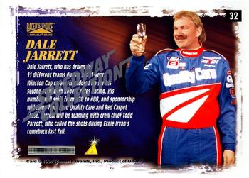 1996 Pinnacle Racer's Choice - Speedway Collection #32 Dale Jarrett's Car Back
