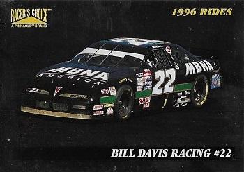 1996 Pinnacle Racer's Choice - Speedway Collection #35 Ward Burton's Car Front