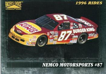 1996 Pinnacle Racer's Choice - Speedway Collection #47 Joe Nemechek's Car Front