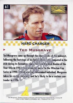 1996 Pinnacle Racer's Choice - Speedway Collection #61 Ted Musgrave Back