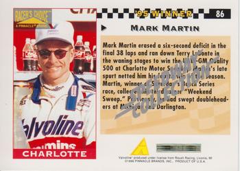 1996 Pinnacle Racer's Choice - Speedway Collection #86 Mark Martin Back