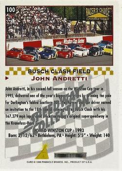 1996 Pinnacle Racer's Choice - Speedway Collection #100 John Andretti Back