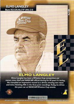 1996 Pinnacle - Artist's Proof #82 Elmo Langley Back