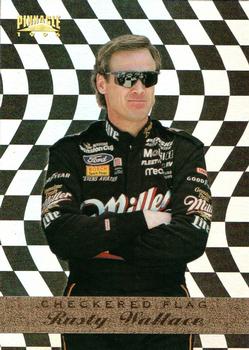 1996 Pinnacle - Checkered Flag #2 Rusty Wallace Front
