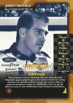 1996 Pinnacle - Winston Cup Collection #35 Jeremy Mayfield Back