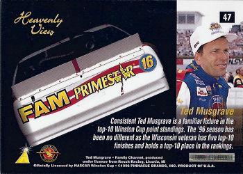 1996 Pinnacle Zenith - Artist Proofs #47 Ted Musgrave's Car Back