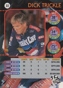 1996 Press Pass - Cup Chase Foil Prizes #32 Dick Trickle Back