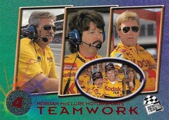 1996 Press Pass - Scorchers #74 Larry McClure / Tony Glover / Sterling Marlin Front