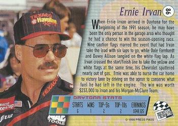 1996 Press Pass - Scorchers #86 Ernie Irvan Back
