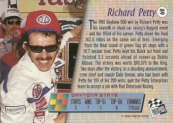 1996 Press Pass - Torquers #89 Richard Petty Back