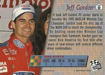 1996 Press Pass - Torquers #100 Jeff Gordon / Brooke Gordon Back