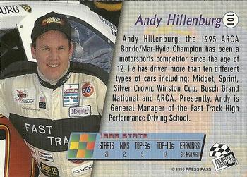 1996 Press Pass - Torquers #101 Andy Hillenburg Back