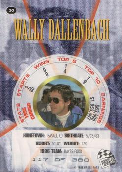 1996 Press Pass Premium - Emerald Proofs #30 Wally Dallenbach Back