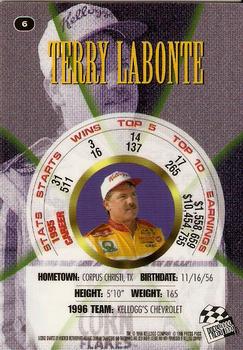 1996 Press Pass Premium - Holofoil #6 Terry Labonte Back