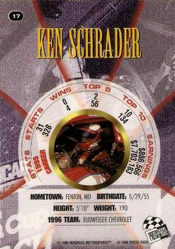 1996 Press Pass Premium - Holofoil #17 Ken Schrader Back